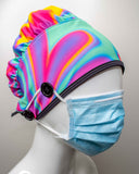 Ear Relief Bouffant Cap (Psychedelic)