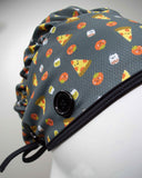 Ear Relief Bouffant Cap (Pizza)