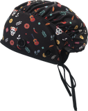 Ear Relief Bouffant Cap (Día De Los Muertos)