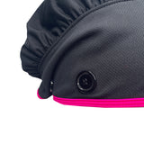 Ear Relief Bouffant Cap (BLACK w/ PINK)