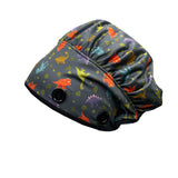 Ear Relief Bouffant Cap (Dinomania)