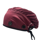 Ear Relief Bouffant Cap (Burgundy)
