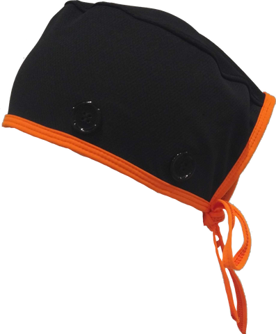 Ear Relief Standard Cap (BLACK W/ ORANGE)