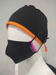 Ear Relief Standard Cap (BLACK W/ ORANGE)