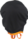 Ear Relief Bouffant Cap (BLACK w/ ORANGE)