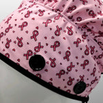 Ear Relief Bouffant Cap (Pink Ribbons - Breast Cancer Awareness)