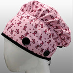 Ear Relief Bouffant Cap (Pink Ribbons - Breast Cancer Awareness)