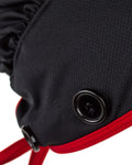 Ear Relief Bouffant Cap (BLACK w/ RED)