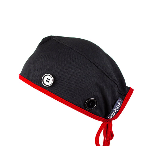 Ear Relief Standard Cap (BLACK W/ RED)