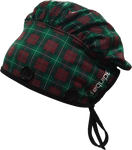 Ear Relief Bouffant Cap (Christmas Plaid)