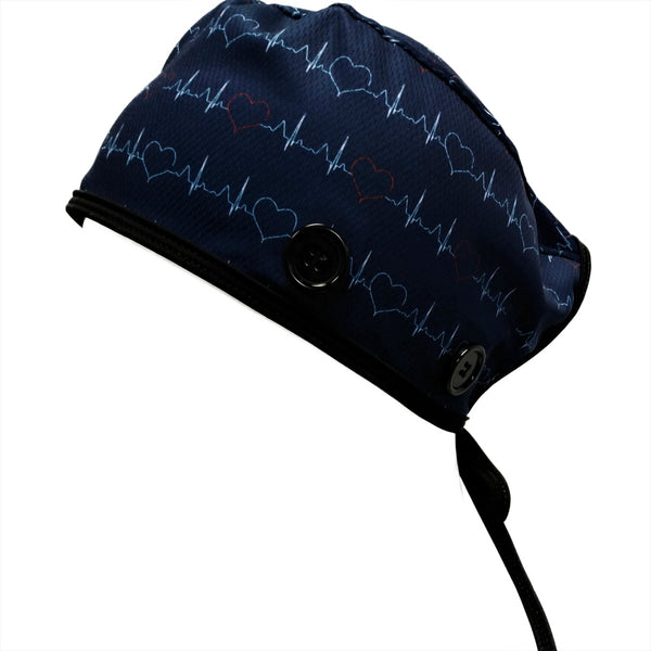 Heartbeat scrub cap
